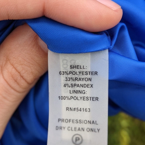 Calvin Klein sleeveless suit dress in blue - Picture 4 of 7